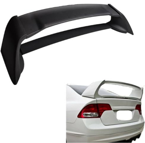 GXYWADY Rear Trunk Spoiler Wing Replacement for Civic 4DR Sedan 2006-2011 RR Style Rear Trunk Lid Wing Spoiler