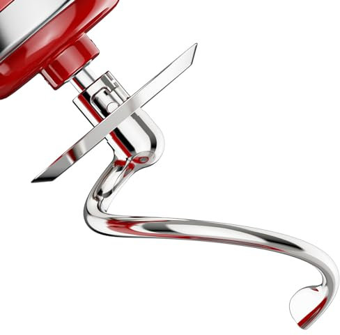GVODE Gancio per impasto a spirale per Kitchenaid, Gancio per impasto K45DH per impastatrice a testa inclinata da 4,5-5 QT, accessorio per impasto in acciaio inox