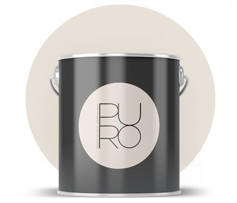 Livingwalls PURO Premium Wandfarbe c7022 - Malerfarbe mit sehr hoher Deckkraft - matte hochwertige Innenfarbe in Creme - 2,5l