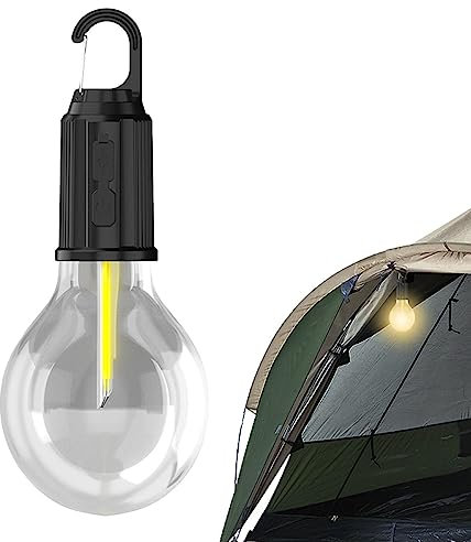 Aznever Camping-Glühbirne, LED-Laternenbirnen, Wasserdichtes Notfalllicht, Camping-Essentials Für Wanderungen, Rucksacktouren, Angelausfälle