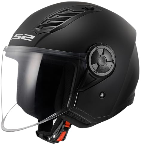 CASCO LS2 OF616 AIRFLOW 2 NERO OPACO TAGLIA 3XL