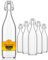 Bouteilles en verre de 750 ml à remplir, bouchon à étrier, bouteilles vides à remplir, bouteilles d'alcool, bouteilles de jus