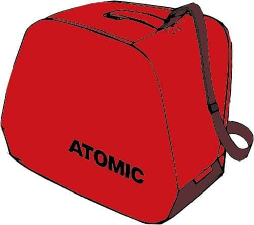 ATOMIC Boot & Helmet Bag Rot/Hellrot I Wasserabweisende Tasche für Skischuhe & Helm I Skitasche für Skischuhe/Skihelm mit Polsterung I Auch als Fußballtasche für die Fußballschuhe nutzbar