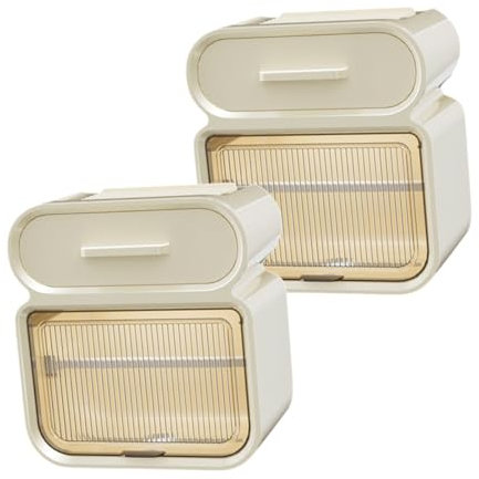 Ciieeo 2stücke Wandmontierte Tissue Box Halter Für Badezimmer Moderne Aufbewahrungsbox Für Taschentücher Für Wohnzimmer Küche Und Schlafzimmer Platzsparend Und Robust
