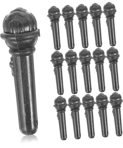 SAFIGLE 200pcs Fancy Dress Microphone Boys and Girls Mini Microphone Adorable Fake Tabletop Dollhouse Decor Toy
