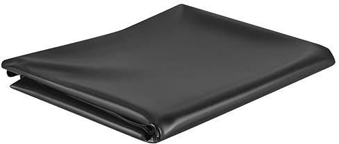 Somanki Teichfolie Schwarz 6x2 m PVC 1 mm, Dachpappe, Noppenbahn, Dampfsperre Folie, Baufolie, Noppenfolie Für Hochbeet, Siloplane, Gitterfolie, Mauersperrbahn