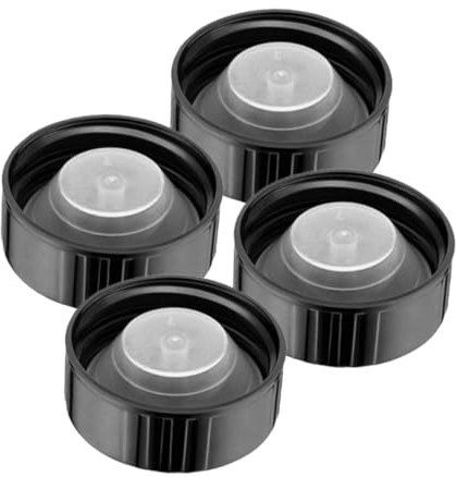 BUGUUYO Tapones De Rosca De Baquelita Fenólica 38-400, Pack De 4 Unidades, Tapas Redondas Para Botellas De Vidrio Boston, Cierre Hermético Para Sellado Seguro De Líquidos y Alimentos