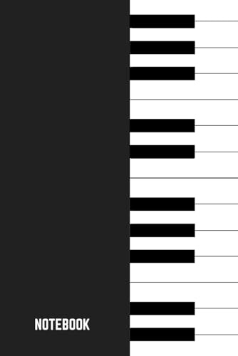Piano Keyboard Notebook: Blank Lined Journal, Funny Piano Notebook, Ruled Writing Book, Piano Journal for Music Lovers, Perfect Piano Gift