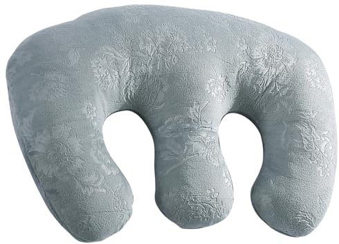 Oreiller mammaire, oreiller poitrine détachable ergonomique, coussin couché pour la sieste, coussinet de sein Bolster Spa Beauté Salon Massage Table de massage, gris