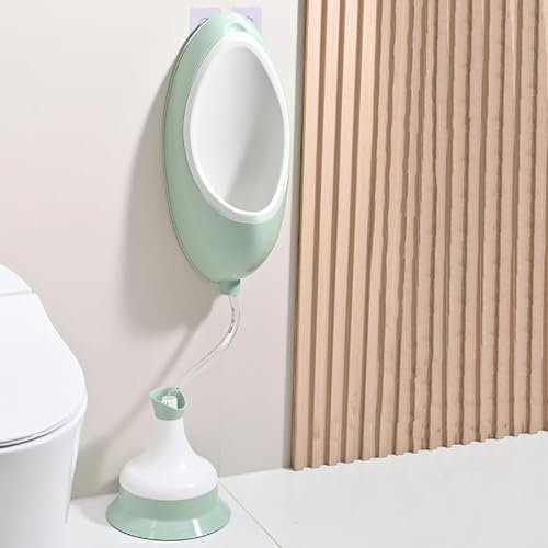 Urinoirs sans Eau for Hommes, Urinoir Mural Universel en Plastique, Anti-éclaboussures avec Tuyau, Urinoirs D'extérieur Anti-Obstruction for Garage, Abri De Jardin(Green)