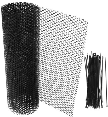 VICASKY Safety Netting Outdoor Coated Wire Mesh Protective Net Black Wire Mesh Stairway Net Home Safety Netting