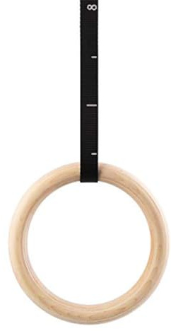 Generisch Gymnastikringe | Turnringe Holz | Birch Ringe Calisthenics Turnen | Ziehen Sie Fitness Ring Muscle Trainingsausrüstung für Zuhause, Fitnessstudio -Workouts (32 mm)