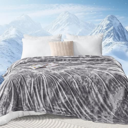 inhand Cooling Blanket King Size – Summer Cool Bedding, Cold Blanket for Sleeping,Hot Sleepers & Adults, Lightweight Summer Blanket Double for Bed, Sofa, Chair–200x220cm, Grey