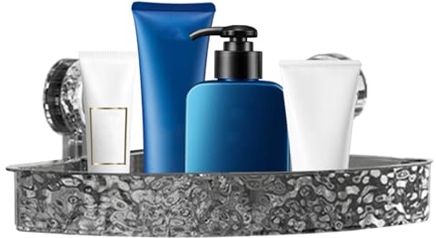 Mensola per doccia ad angolo – Unique Effortless Installazione, Ripiani portaoggetti senza foratura, per angolo organizzatore, bagno supporto organizer, multiuso, per esterni e interni, utility Safe