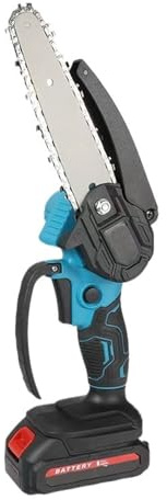 Reciprocating Saw, 6-inch Electric Chain Saw, Rechargeable, Household Tree, Mini One Handed, Wireless Cutting and Pruning Garden Tool