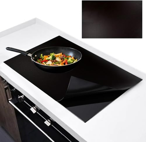 Induction Hob Protector Mat, 78x52cm Magnetic Silicone Induction Hob Cover, Silicone Inductions Hobs Cover Cooktop Heat Resistant & Scratch Protector for Inductions Cooktop & Hobs Protection