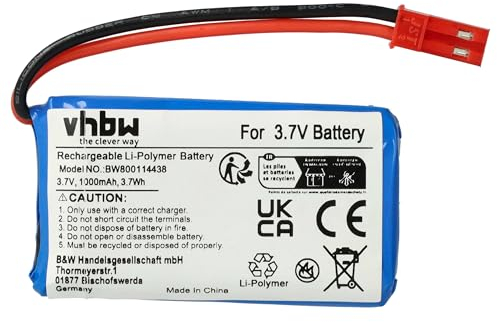 vhbw Akku kompatibel mit Quadcopter 20C Drohne Multicopter Quadrocopter (1000 mAh, 3,7 V, Li-Ion)