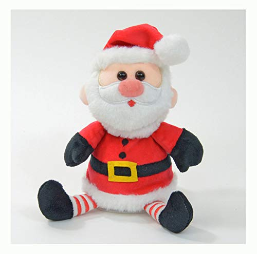 Kögler 75957 – Labertier Père Noël Jingle, env. 18 cm, Peluche avec Fonction de Reproduction, babillage et se déplace avec Plaisir, alimenté par Piles