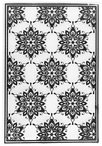 Ideen mit Herz Prägeschablone | 15 cm x 10 cm | Passend für gängige Präge- & Stanzmaschinen (Eiskristalle)
