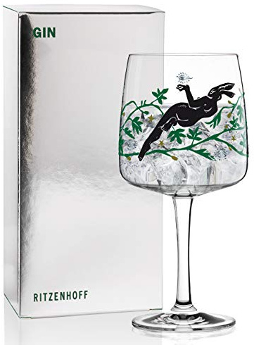 RITZENHOFF Gin Ginglas von Karin Rytter (Mysterious Hare) - Made in Germany | Artikelnr. 3450002, 1 Gin Ginglas von Karin Rytter (Mysterious Hare) 700 ml, Kristallglas, spülmaschinenfest