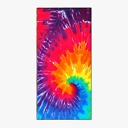 Groß Strandtücher Badetücher Wasseraufnahme Schnelltrocknend Mikrofaser XL XXL Farbe Färberei Thema Handtuch Kind Junge Leute Mann Decke (Farbe5,100x200cm)