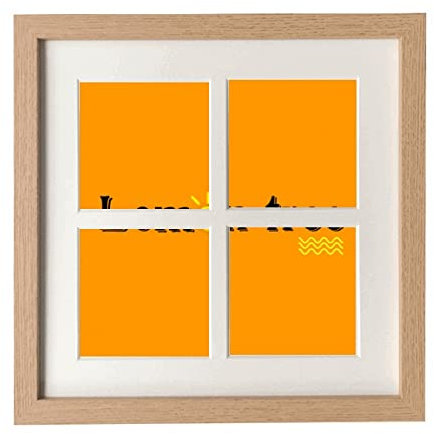 S Words Zitronenbaum, Art-Deco-Rahmen, Wand-Tischplatte, 4 Öffnungen