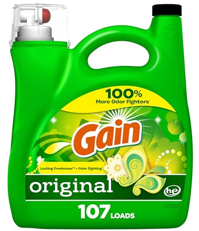 Gain + Aroma Boost Liquid Laundry Detergent Original Scent 107 Loads 154 oz HE Compatible