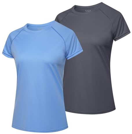 MEETWEE Rash Guard Mujer UPF 50+ Sudadera de Natación y Surf con Protección UV,Manga Larga/Corta,para Deportes Acuáticos