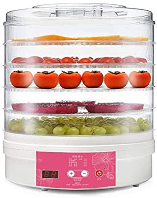 NUANYI Déshydrateur Alimentaire – Déshydrateur à 5 Plateaux avec contrôle de température pour la Viande séchée, Les Fruits, Les légumes et Les Champignons avec minuterie