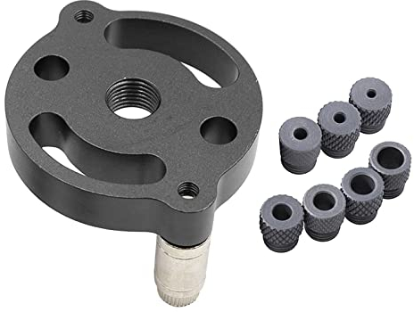 Nishiyuenyi Ensemble de Gabarits de Perçage Vertical pour Bois, Noir