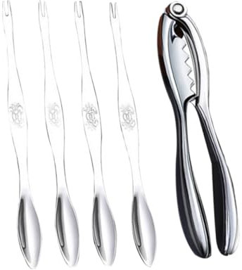 Alipis 1 Satz 5 STK Krabbenklauen Crab Claw Cracket Werkzeug Krabben-Gadget-Tools Krabbenset fischbesteck Krabbenzange Werkzeug zum von Krabben Hummerschäler Rostfreier Stahl