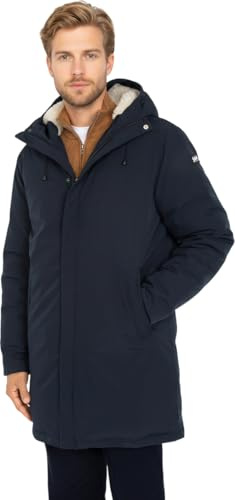 Schott NYC Eljin-Navy-l Parka, Blu, L Uomo