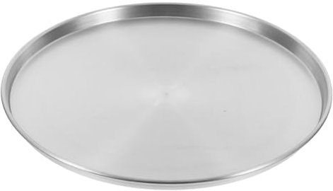 WEKADRIN Molde Redondo Para Pizza De Acero Inoxidable 26 Cm Bandeja Plana Antiadherente Para Hornear y Cocinar Al Vapor Utensilio De Cocina Multiusos Para Hogar y Fiestas