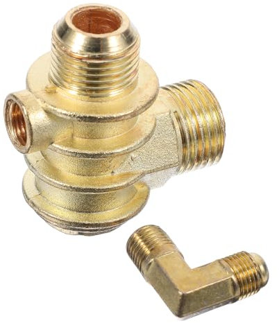 DIYEAH Air Compressor Check Valve Tool Way Threaded Non-Return Valve Quick Connect Zinc Alloy Air Pressure Connector
