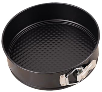 DECOMELODY 3 Pièces Lot de Moules à Gâteau Ronds Acier avec Fond à Nid Abeille Antiadhésif Moules à Charnière pour Pâtisserie Maison et Mariages Faciles à Nettoyer et Résistants Chaleur