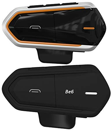 MotorMinds QTBE6 Bluetooth Motorcycle Helmet, Motorcycle Helmet Headset, Helmet Communication System with Voice Control, Waterproof Hands-Free Calling, Music Call Control