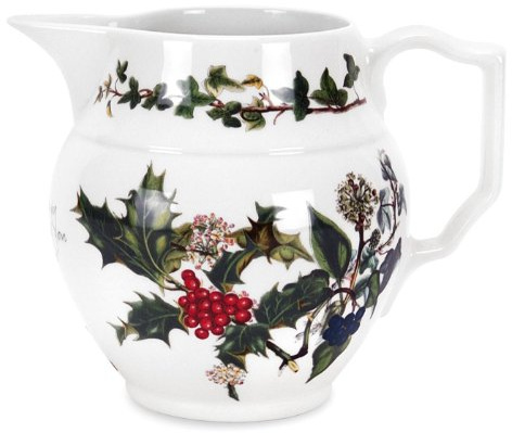 Portmeirion The Holly & Ivy Staffordshire Jug, Ceramic, Multi-Colour