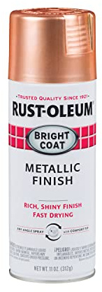 Rust-Oleum 314417 Stops Rust Bright Coat Metallic Spray Paint, 11 oz, Copper