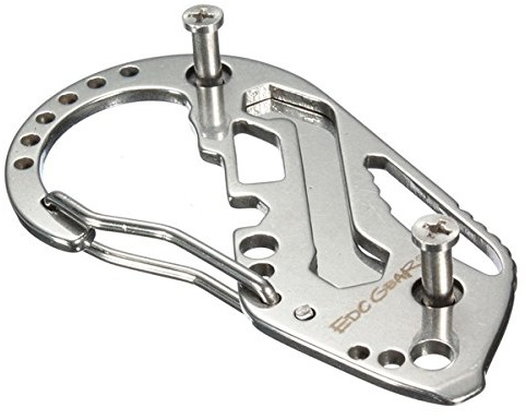 MASUNN Edc Multi Pocket Tool Karabiner Schraubendreher Schraubenschlüssel Gear Key Halter Clip Folder Schlüsselbund