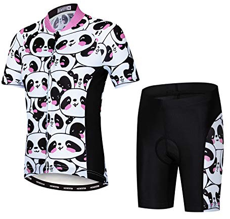 Cykeltröja set barn, cykel kortärmad t-shirt pojkar flickor tecknade toppar snabbtorkande S-XXL
