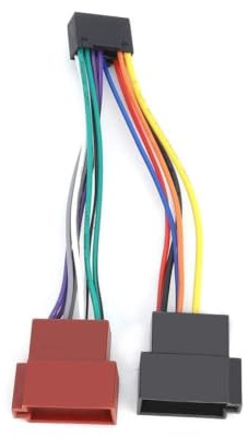 Yctze Kabelbaumadapter 16-polig, ISO Stecker | Autoradio Verbindung für 16PIN, Kurzradio Adapter, ABS Material