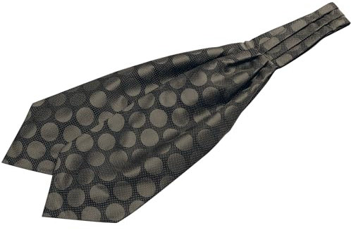 Allegra K Herren Krawatten Polka Dots Krawatte Hochzeit Party Casual Ascot Krawatte Braun Einheitsgröße
