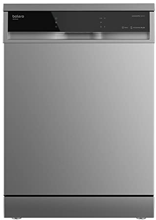 Cecotec Lavavajillas Independiente 60 cm Bolero Aguazero 6600 Inox. Bajo consumo, 14 Cubiertos, 8 Programas, 44 dB con modo Confort Wash, Filtro Antibacteriano y sistema BWS, Acero