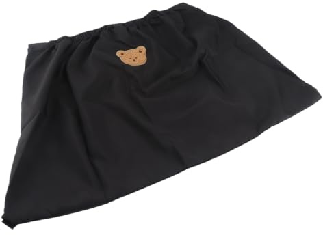 Borsa Organizer per Passeggino, Impermeabile, Nylon Lavabile, con Tasca per Cellulare, Nero