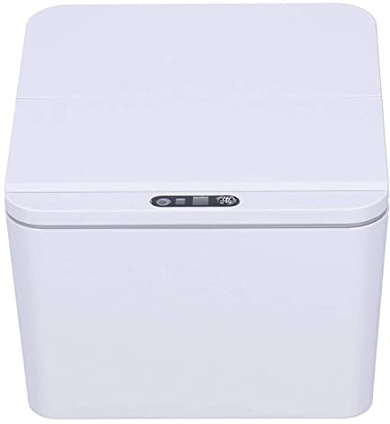 PORUTE TrashMini Poubelle avec Couvercle capteur Automatique Poubelle Pliable Bureau Poubelle Mini Portable Table Poubelle (Gris)