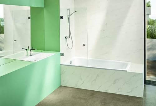 BetteSpace M Eck-Badewanne, 170x90cm, 1131, 1 Rückenschräge, weiss, Einbau links, 1131-000Plus, Farbe: Weiß glänzend