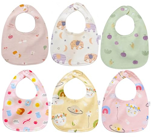 SLOSH Bavaglini Bavaglino Impermeabili Impermeabile Neonato Bandana Cotone Baby Pappa Morbidi Panno Per Ruttino Assorbenti Burp Neonati Neonata Lavabile
