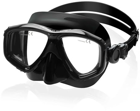 Aqua Speed Taucherbrille mit Ihrer individuellen Sehstärke | Tauchmaske mit optische Gläsern & normalen Gläsern