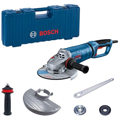 Bosch Professional Winkelschleifer GWS 27-230 PR (Leistung: 2.700 W, Scheiben-Ø: 230mm, PROtection-Schalter, Vibration Control, inkl. Schutzhaube, Handwerkerkoffer)