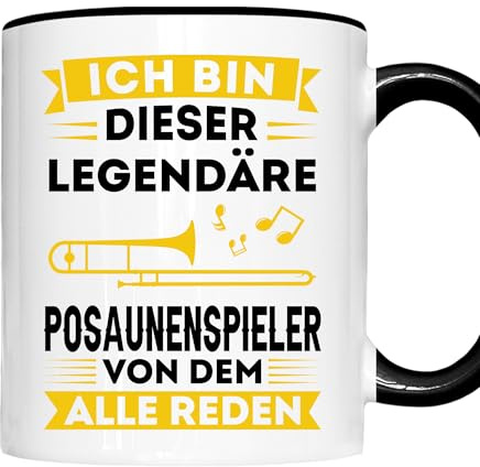 Posaune Tasse | ich bin dieser legendäre Posaunenspieler | Posaune Geschenk Posaunespieler Tasse Posaune Kaffeebecher lustig